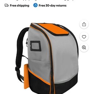 Orange and Gray Backpack